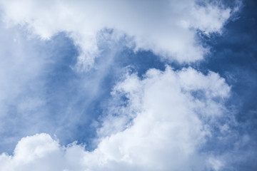 Fototapeta na wymiar rainy cloud in blue sky