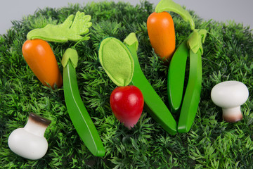 collection fruits and vegetables for children