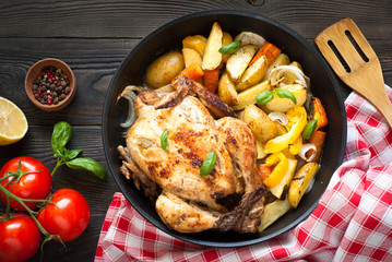 Baked Chicken with vegetables