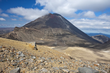 Mount Ngauruhoe seen from Red Crater.