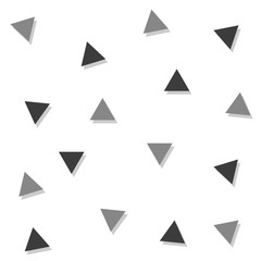 Gray Black Triangle Abstract White Background Vector Illustration