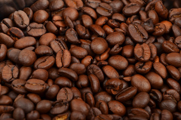 Coffee beans background