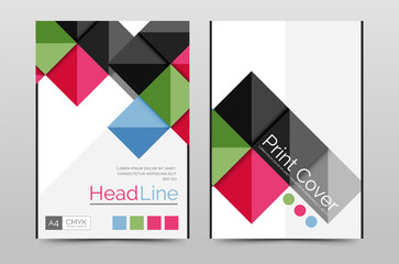 Geometric brochure front page