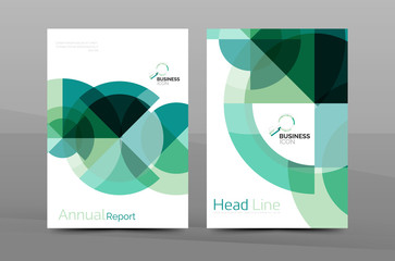 Clean geometric design annual report cover