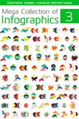 Mega collection of infographic templates