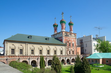 Vysoko-Petrovsky monastery in Moscow. The Church of St. Sergius with refectory