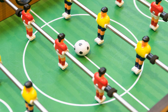 Detail Of A Table Soccer Game