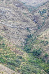 Waterfall in San Alfonso valley, Trail in the  Mountain