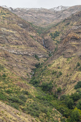 Waterfall in San Alfonso valley, Trail in the  Mountain