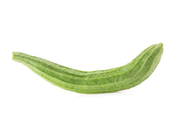 fresh loofah on the white background
