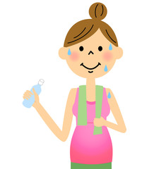 マタニティヨガ　水分補給