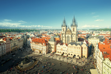 Fototapeta premium Rynek Starego Miasta w Pradze, Republika Czeska