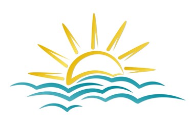 Logo sun and sea. 