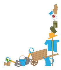 tools for working in the garden