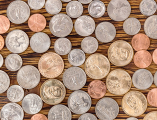 Background from american coins