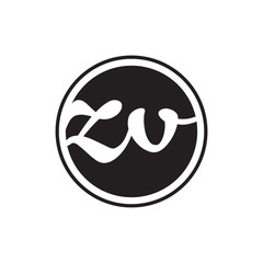 initial letter logo circle with ring