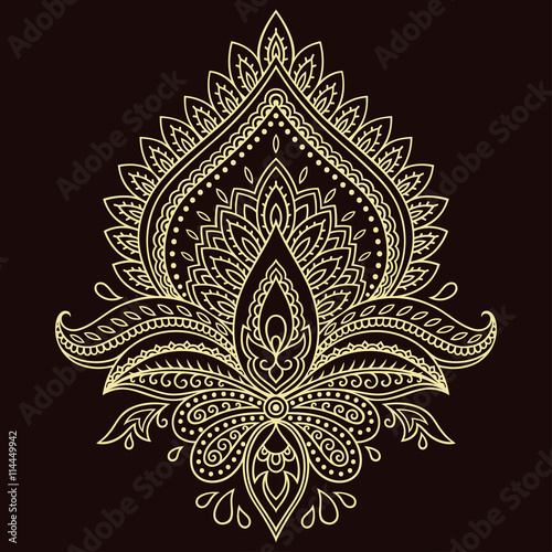 henna tattoo flower template in indian style ethnic floral henna tattoo flower template in indian style ethnic floral