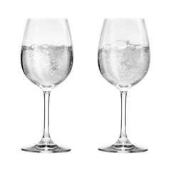 Wine glass with soda