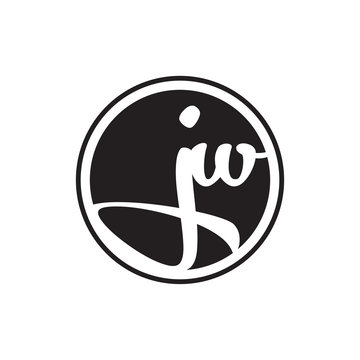 initial letter logo circle with ring