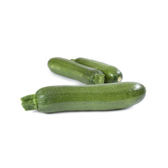 Zucchini isolated on white background