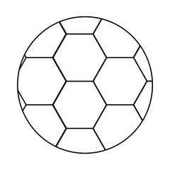 Soccer ball icon, outline style