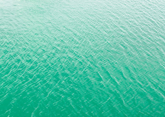 Green sea water