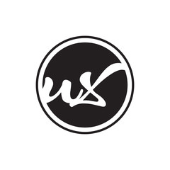 initial letter logo circle with ring