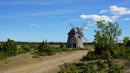 Windmühle auf Farö /  Gotland, Schweden