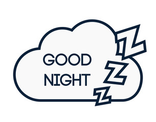 Sweet dreams design, vector illustration eps 10.