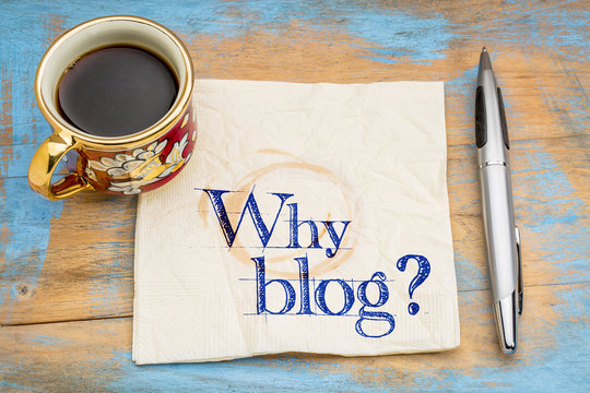 Why blog question on napkin