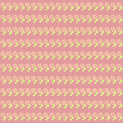 Pink tiny cute flower, floral pattern