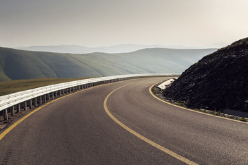 Mountain road / Transalpina highway, the highest road in Romania