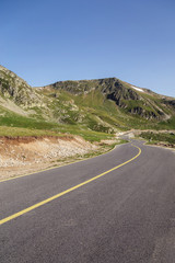 Mountain road / Transalpina highway, the highest road in Romania