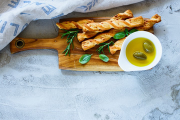 Grissini bread sticks