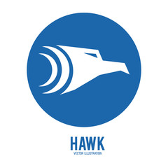 Haluk animal icon. Bird design. Vector graphic