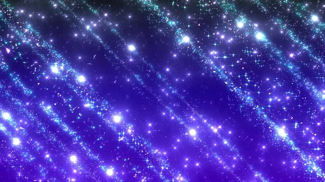 Particle Rain Glitter Comet Star.