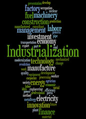 Industrialization, word cloud concept 6