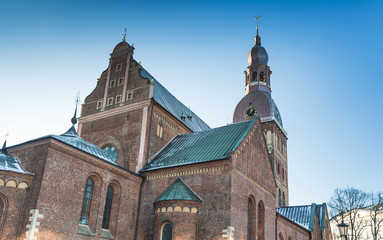 Fototapeta na wymiar Dome Cathedral in Riga, Latvia