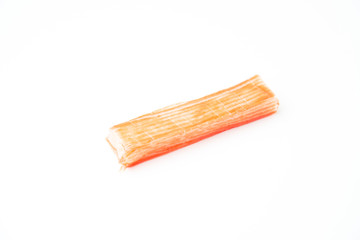 isolated crab stick