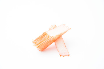 isolated crab stick