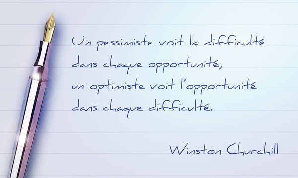 Citation de d&eacute;veloppement personnel : Winston Churchill