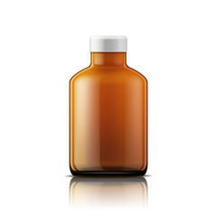 Isolated medicine bottle on white background.