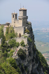 First Tower in San Marino called La Rocca O Guaita 