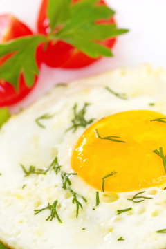 Fried egg for breakfast