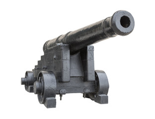 alte Marine Kanone old britisch Navy Cannon Radlafette Vorderlader Kastenbettung Stabringkanone Geschütz Schiffsgeschütz Schiffskanone Pfünder Rapert Waffensystem Eisenkanone 6 12  Pfünder Karronade 