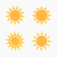 Sun icons set