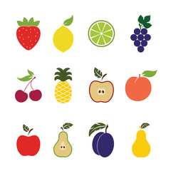 Fruits icons.