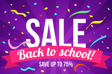 Flyer back to school sale