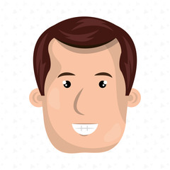 smiling face person design, vector illustration eps10 graphic 