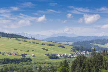 Fototapeta na wymiar View on Tatras mounatins.Poland.